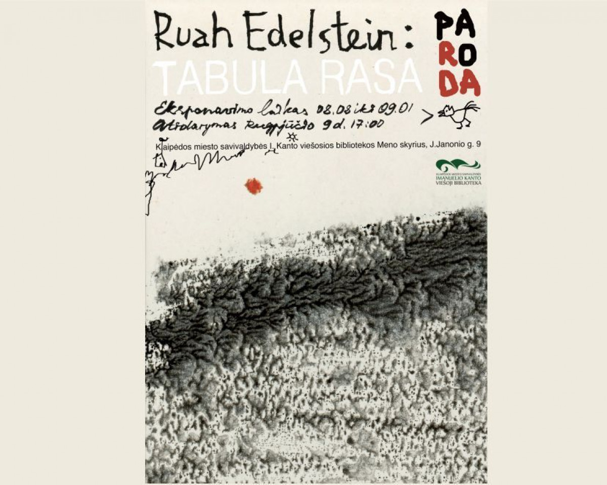Ruah Edelstein personalinės dailės parodos „Tabula rasa“ atidarymas