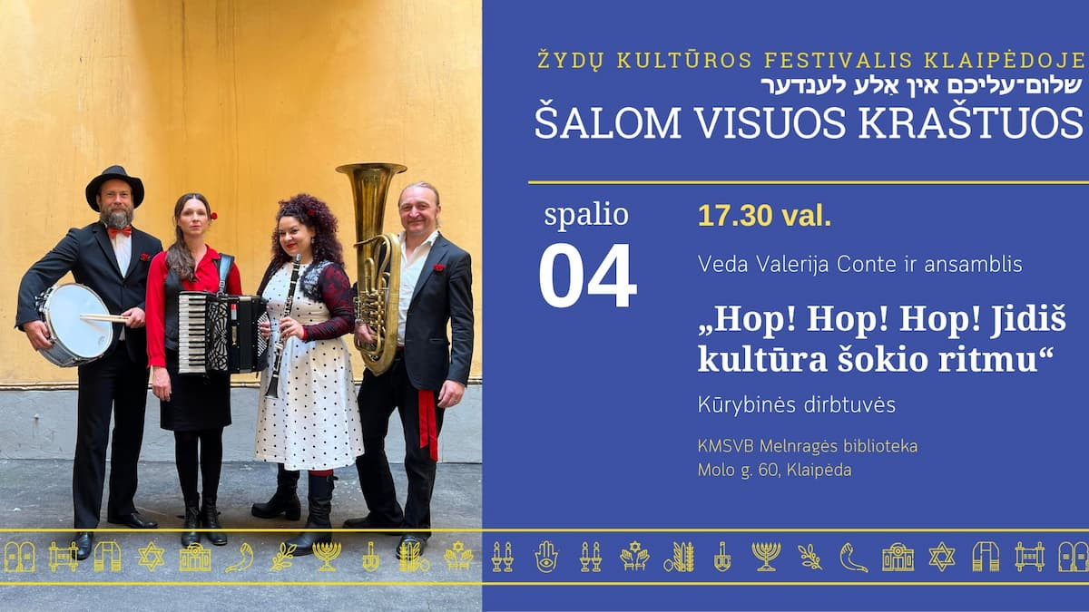 Renginio nuotrauka, Kūrybinės dirbtuvės „Hop! Hop! Hop! Jidiš kultūra šokio ritmu“