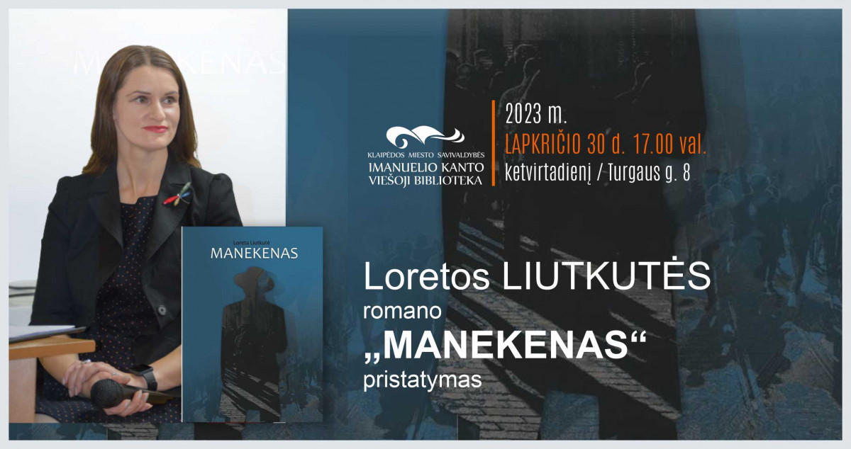 Loretos Liutkutės romano „Manekenas“ pristatymas