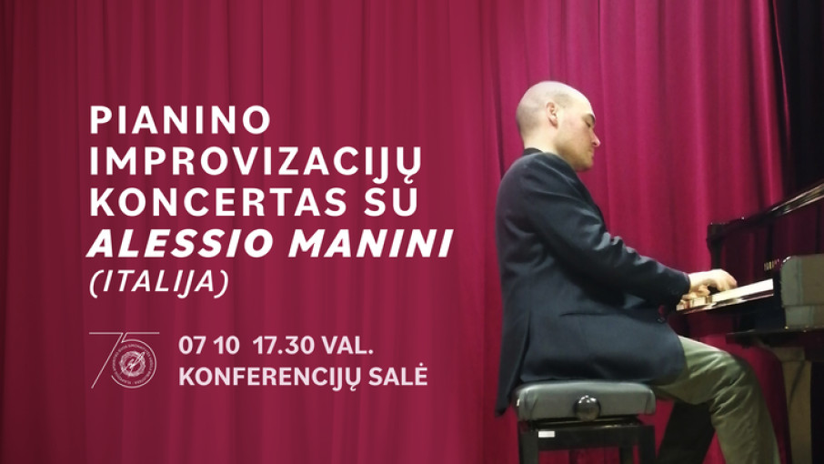 Renginio nuotrauka, Pianino improvizacijų koncertas su Alessio Manini
