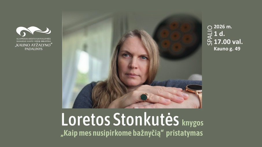 Renginio nuotrauka, Loretos Stonkutės romano „Kaip mes nusipirkome bažnyčią“ pristatymas