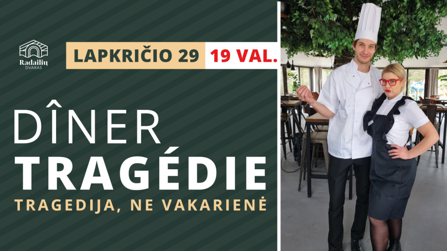 Renginio nuotrauka, Teatralizuota vakarienė DÎNER TRAGÉDIE (Tragedija, ne vakarienė)