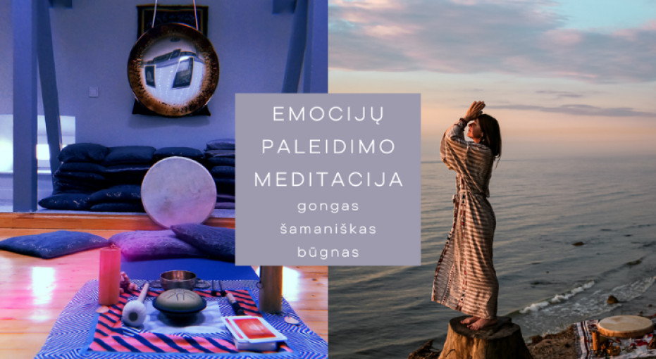 Renginio nuotrauka, Emocijų paleidimo meditacija su gongu ir šamanišku būgnu ~ 19 val.