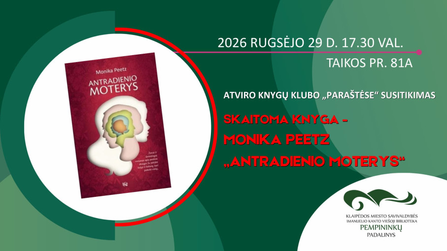 Renginio nuotrauka, Atviras knygų klubo „Paraštėse“ susitikimas: knygos „Antradienio moterys“ aptarimas