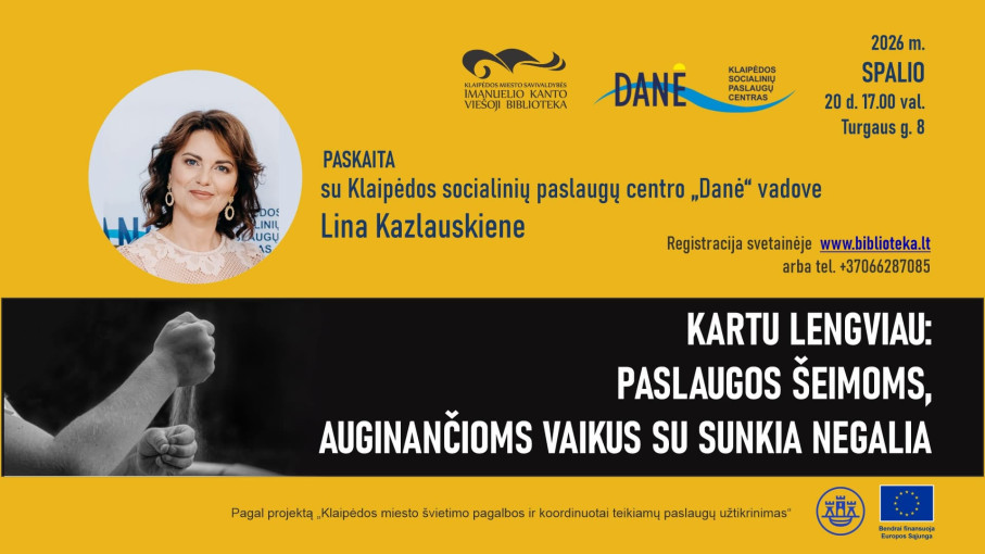 Atvira paskaita „Kartu lengviau: paslaugos šeimoms, auginančioms vaikus su sunkia negalia“