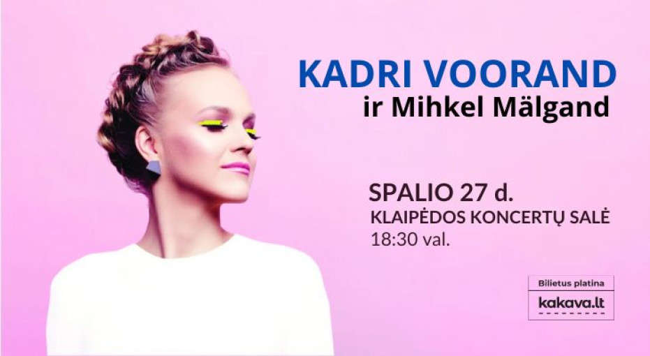 Renginio nuotrauka, Džiazo ir autentiškos muzikos talentas iš Estijos - Kadri Voorand - koncertinis turas Lietuvoje