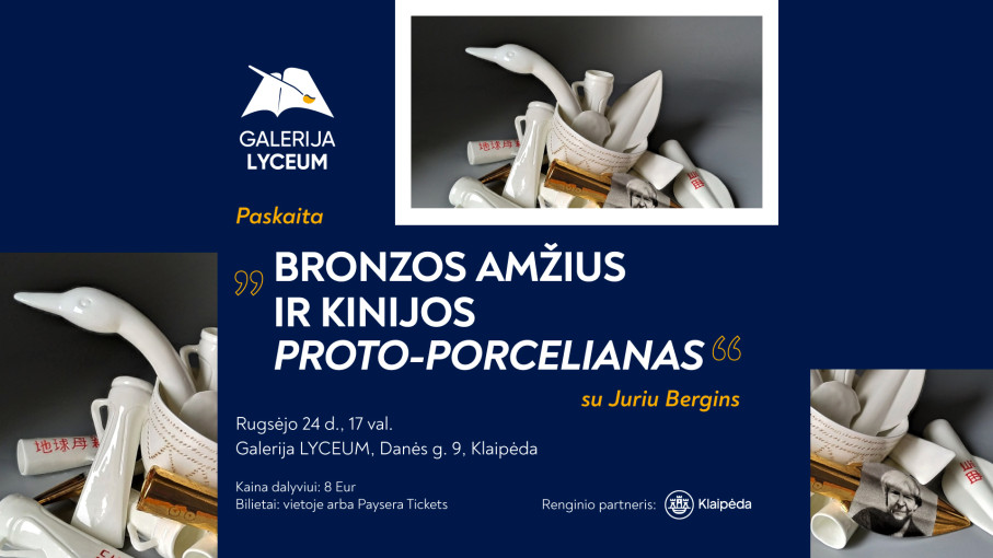Renginio nuotrauka, Paskaita „Bronzos amžius ir Kinijos proto-porcelianas“ su Juriu Bergins