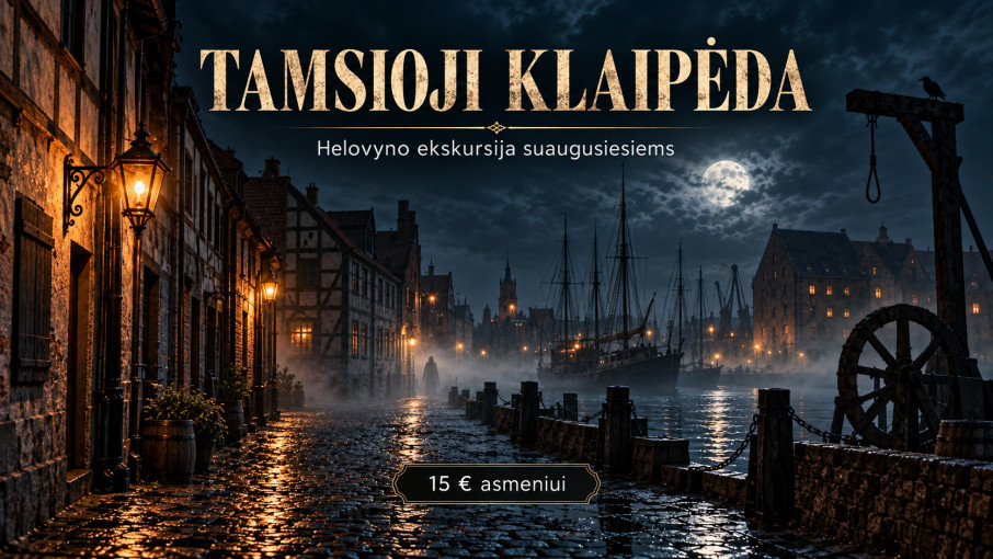 Renginio nuotrauka, „Tamsioji Klaipėda“ – speciali Helovyno ekskursija suaugusiesiems