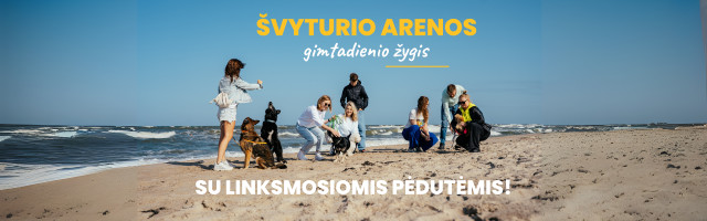 Švyturio arenos gimtadienio žygis su „Linksmosiomis pėdutėmis”