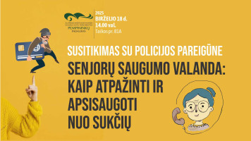 Susitikimas senjorams su policijos pareigūne