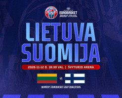 Pasiruošimas Europos moterų krepšinio čempionatui: Lietuva–Suomija