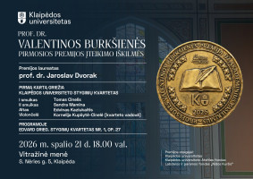 Prof. dr. Valentinos Burkšienės pirmosios premijos įteikimo iškilmės