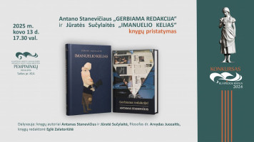 Antano Stanevičiaus „Gerbiama redakcija!“ ir Jūratės Sučylaitės „Imanuelio kelias“ knygų pristatymas