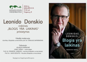 Leonido Donskio rinktinės „Blogis yra laikinas“ pristatymas
