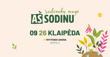 Sodinukų mugė „Aš sodinu“ Klaipėdoje