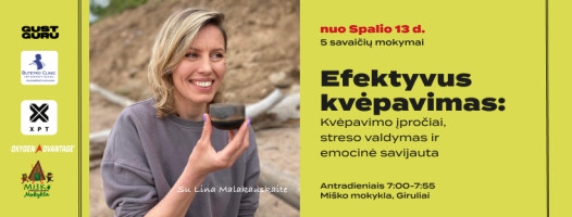 EFEKTYVUS KVĖPAVIMAS: 5 savaičių praktinis kursas streso valdymui, būsenų reguliacijai