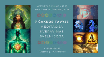 MEDITACIJA + KVĖPAVIMAS + ŠVELNI JOGA