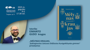 Eimanto Gudo knygos „Mėlynas kraujas. Įtakingiausios Lietuvos Didžiosios Kunigaikštystės giminės“ pristatymas