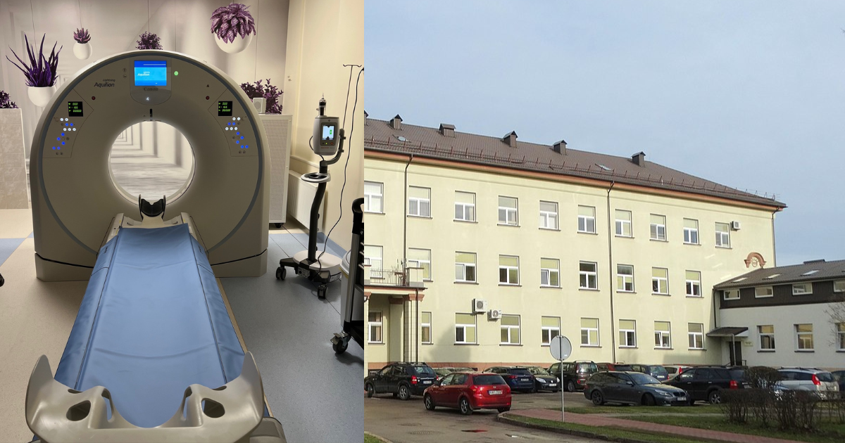 Kretingos ligoninė įsigijo naują kompiuterinės tomografijos aparatą
