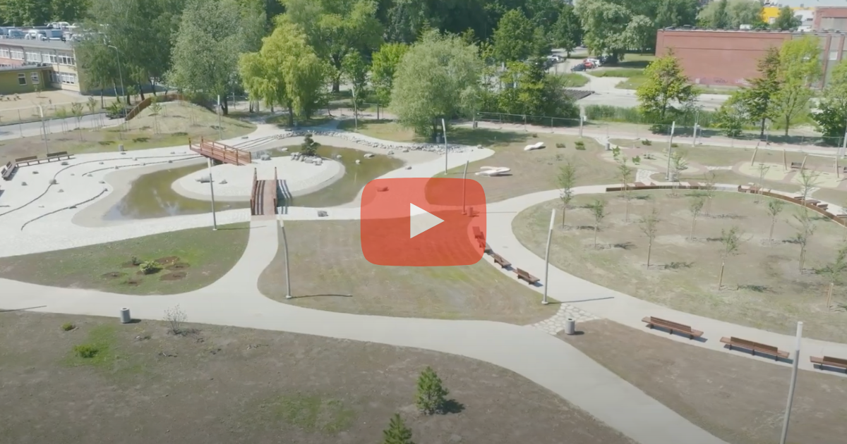Pasivaikščiokite po naują Klaipėdos Sakurų parką (VIDEO)