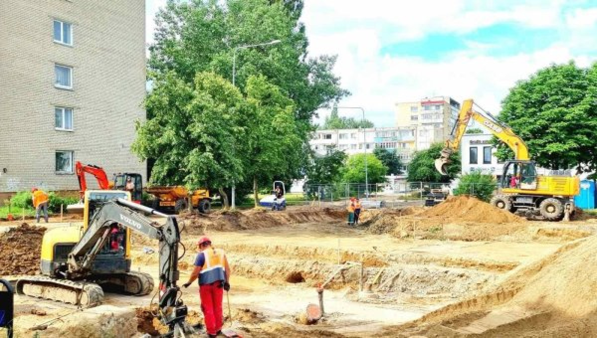Klaipėdos mieste pradėtas tvarkyti Neringos skveras