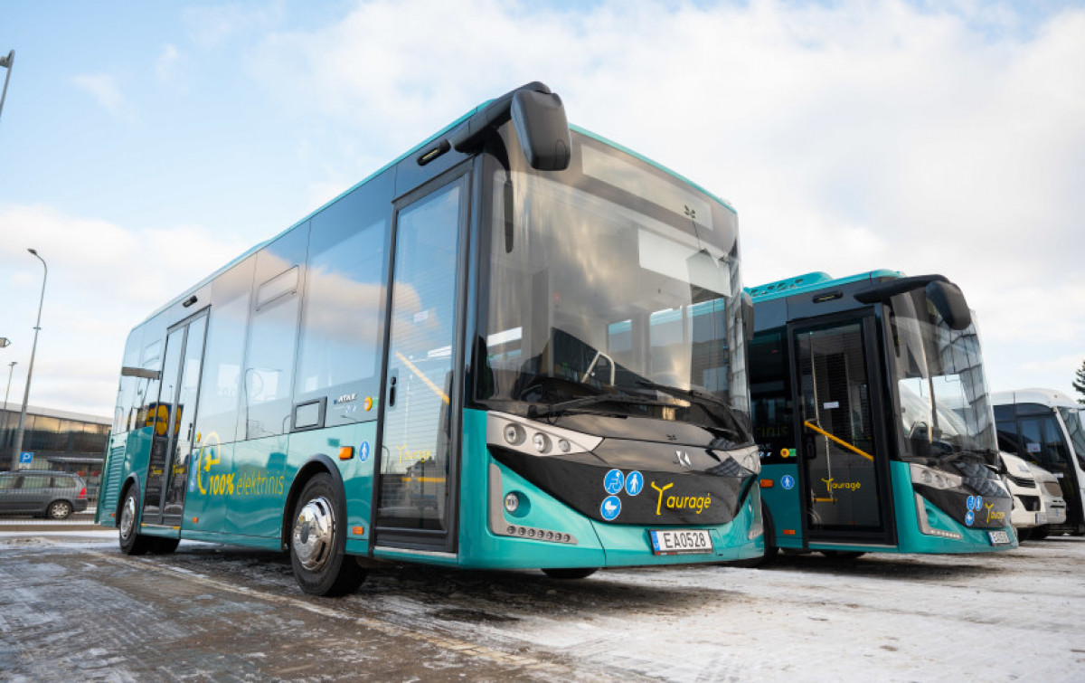 Tauragės savivaldybė įsigys 8 elektrinius autobusus