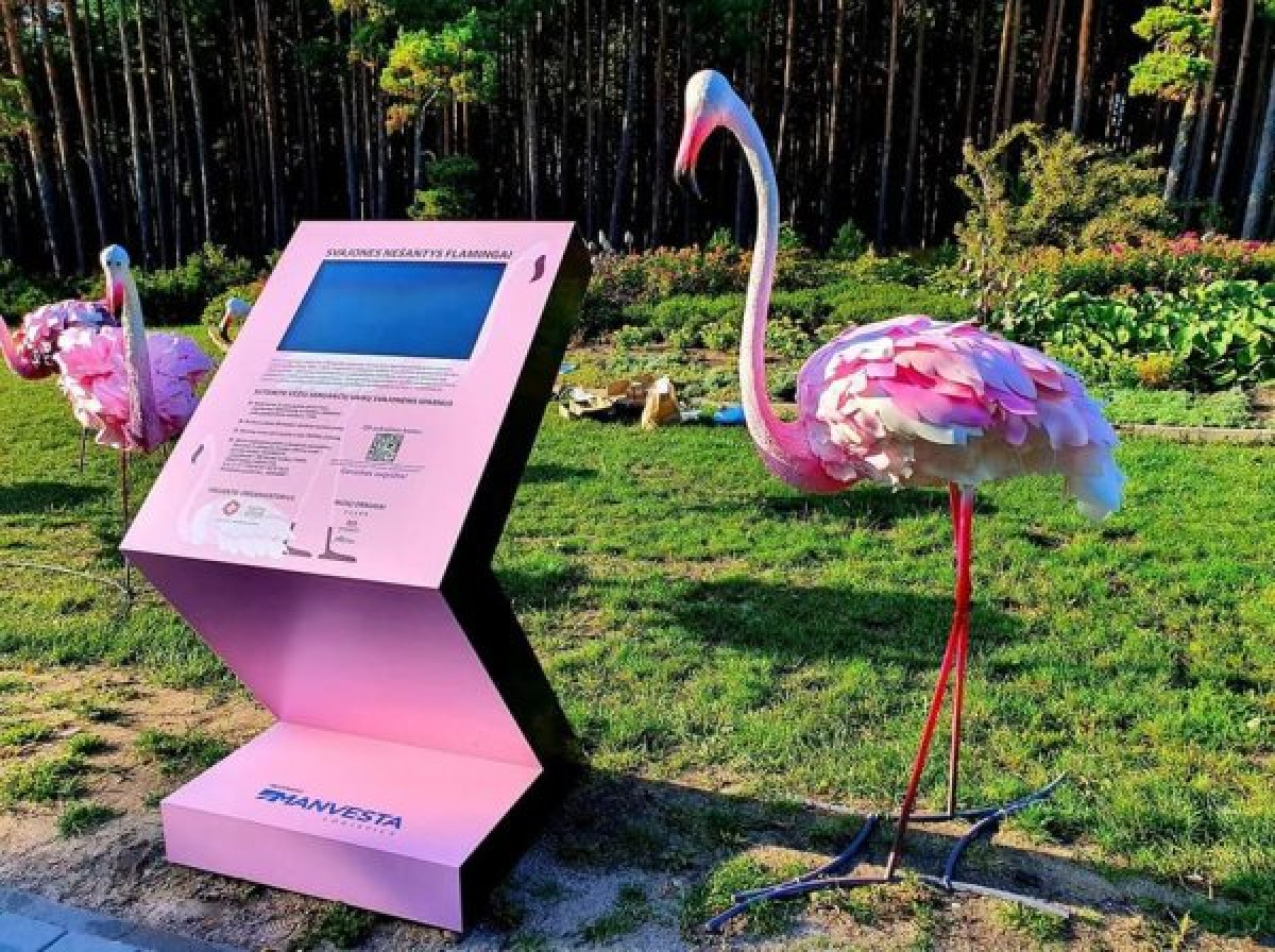 Palangoje nutūps sergančių vaikų svajones nešantys flamingai
