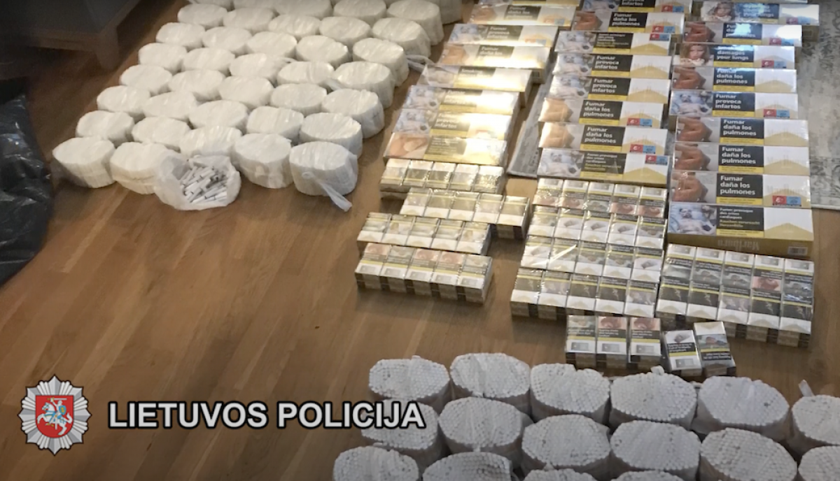 Klaipėdos policininkai sučiupo nelegaliai cigaretėmis prekiavusią grupuotę