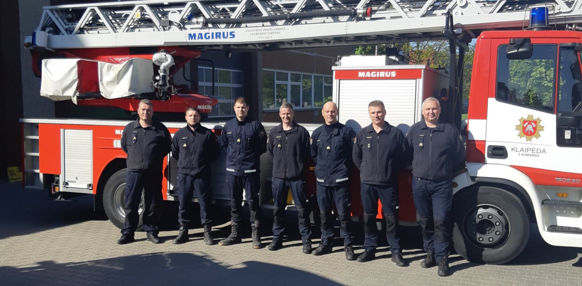 Klaipėdos ugniagesiui gelbėtojui padėka už empatiją ir žmogiškumą