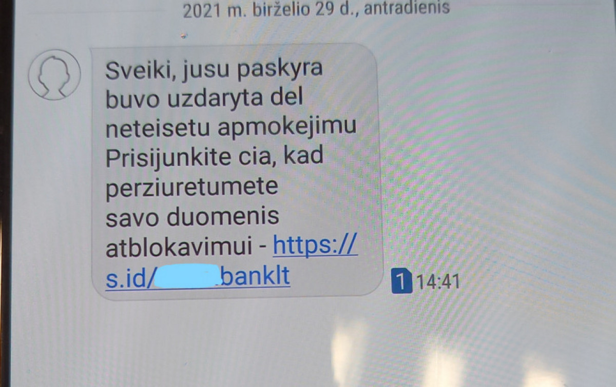 Klaipėdos policija: neapsigaukite gavę tokią žinutę