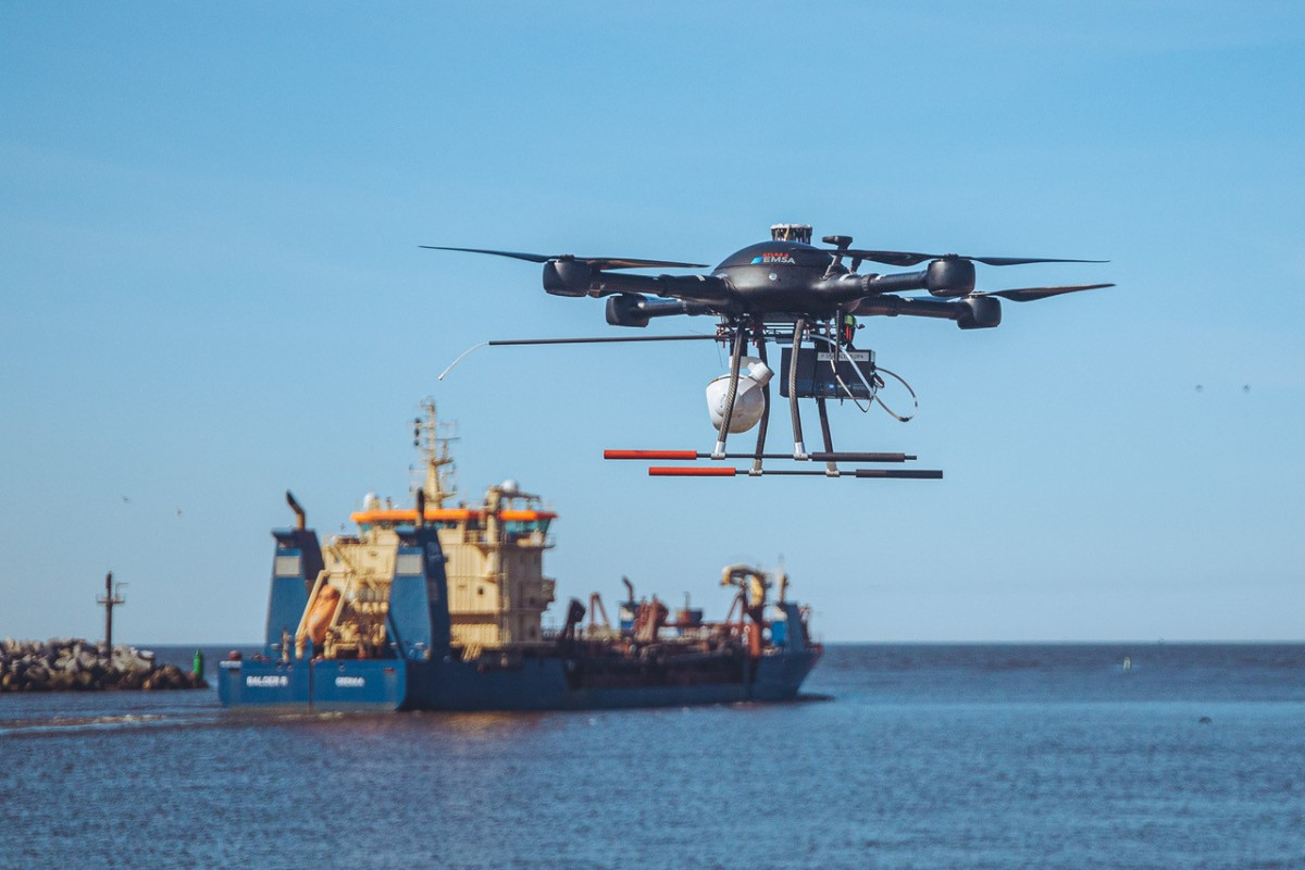 Klaipėdos uoste – bepiločio drono misija