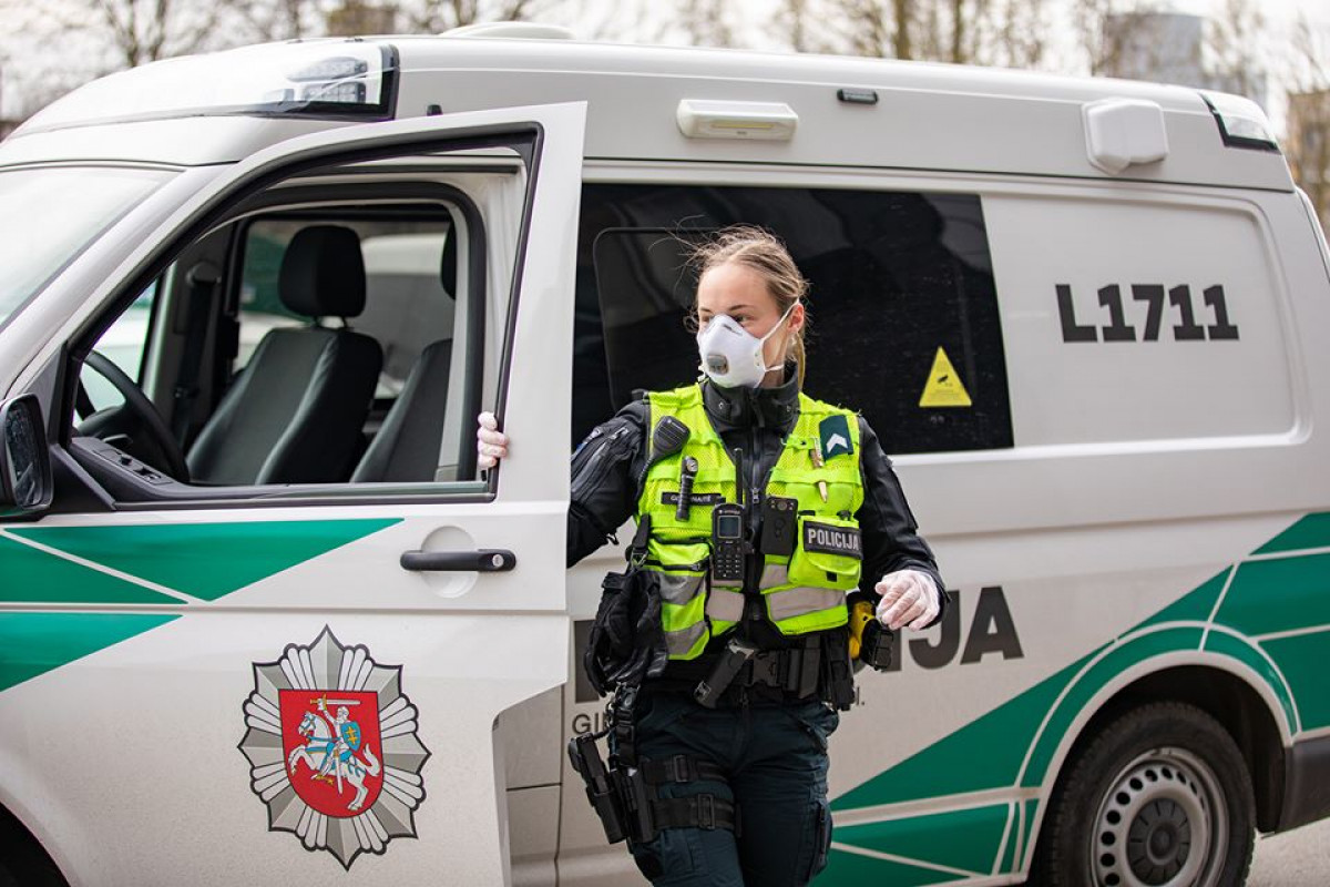 Klaipėdos policija surašė protokolą ir skyrė baudą nesilaikiusiam saviizoliacijos