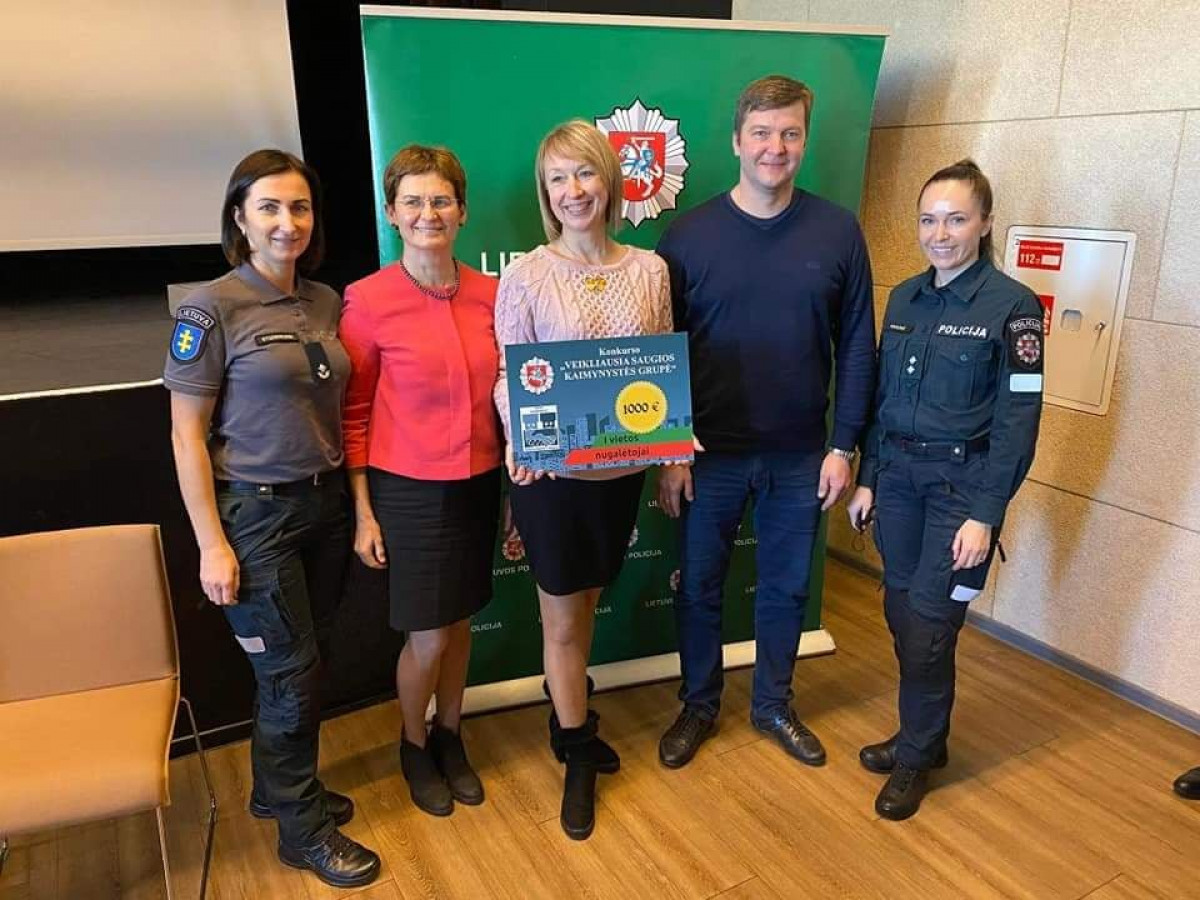 Klaipėdiečiai – respublikinio konkurso „Veikliausia saugios kaimynystės grupė“ nugalėtojai