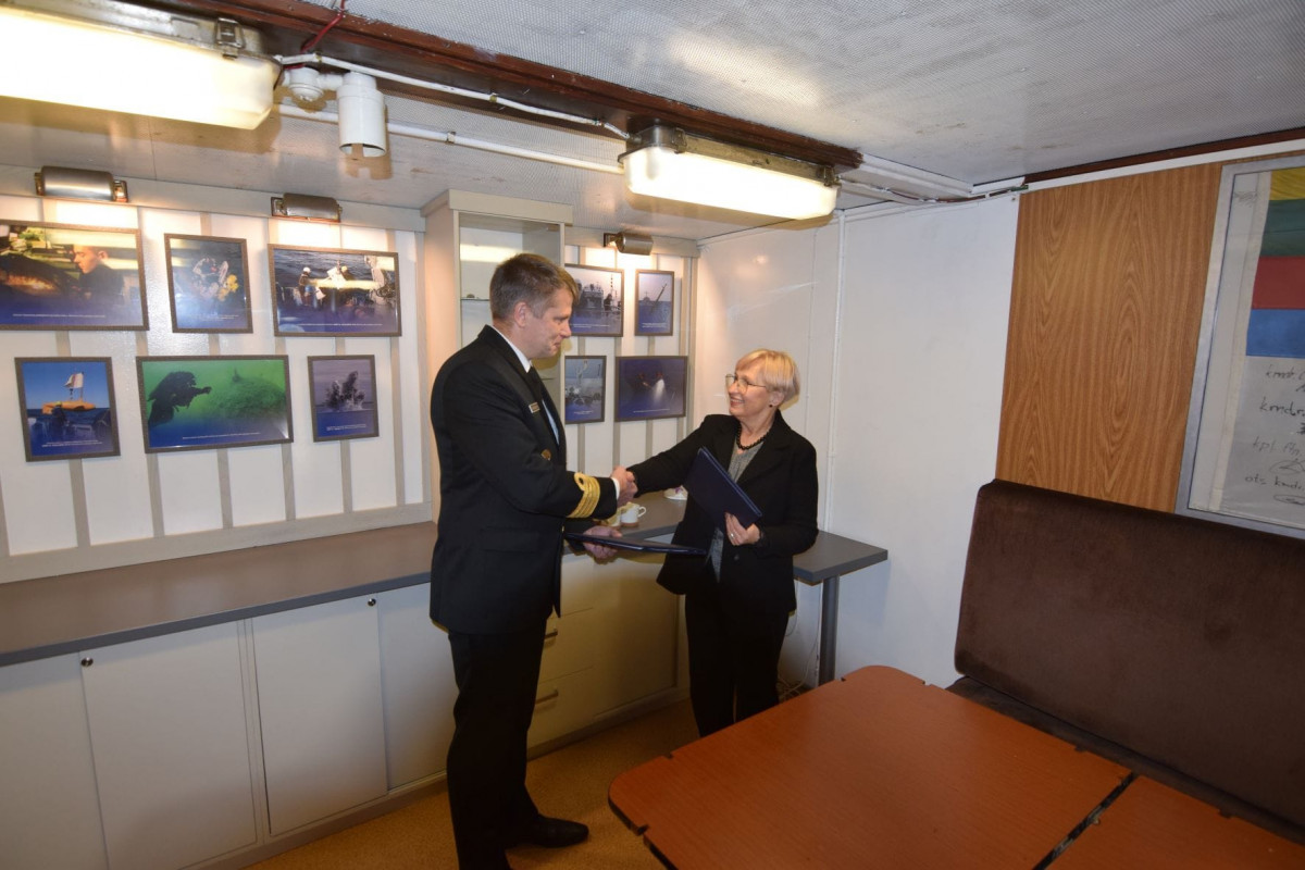 Karinės jūrų pajėgos stiprina bendradarbiavimą su Lietuvos jūrų muziejumi