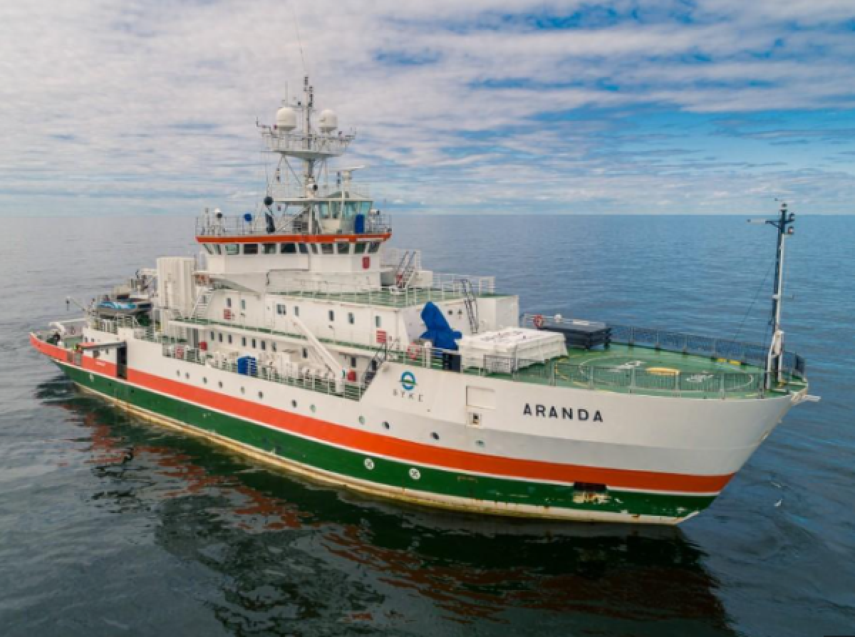 Klaipėdos mieste lankėsi Suomijos mokslinių tyrimų laivas „Aranda“
