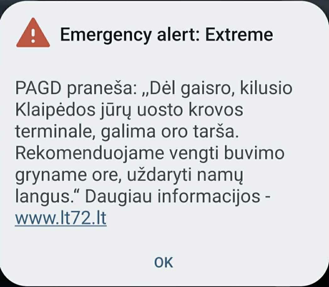 įspėjimas