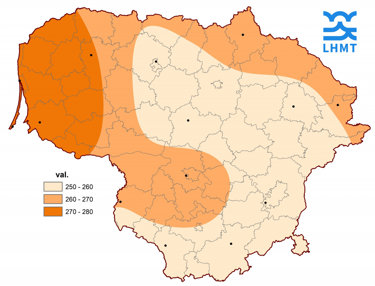 lietuvos hidrometerologijos centras saulės suspindėjimas