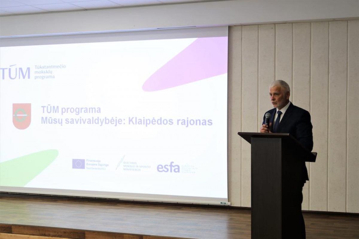 Tūkstantmečio mokyklų programos įgyvendinimui Klaipėdos rajone – beveik 3 mln. eurų