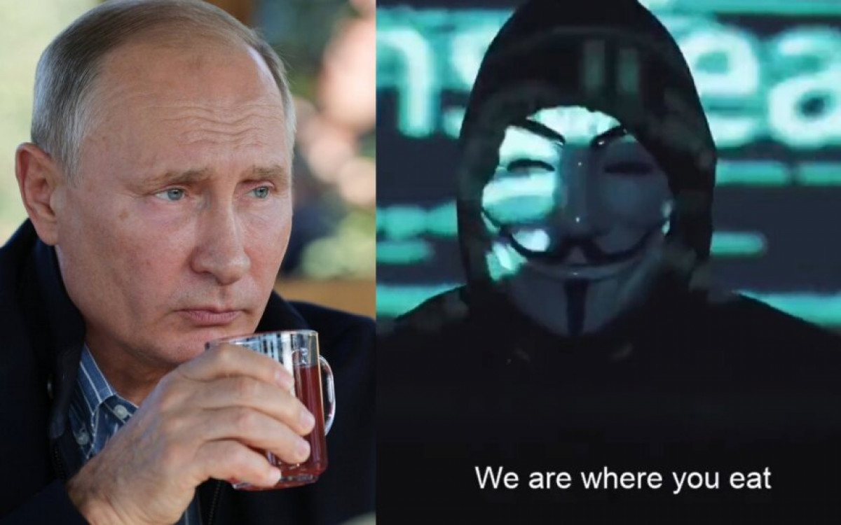 „Anonymous“ perspėjo Putiną – mes esame ten, kur tu valgai ir miegi: nulaužė 900 GB Rusijos centrinio banko ir valstybinių tarnybų duomenų