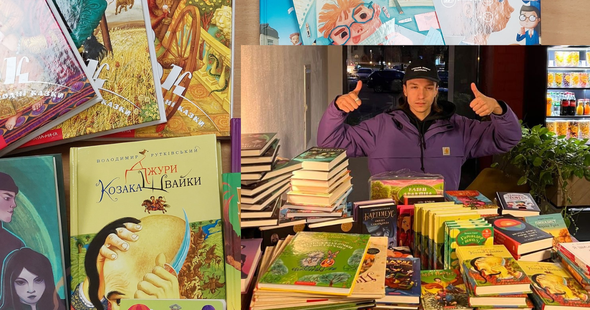 Olegas Šurajevas Klaipėdoje įkūrė ukrainietiškų knygų vaikams stotelę