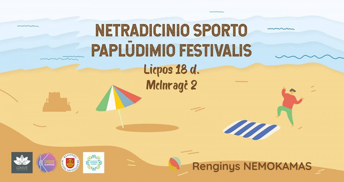 „Netradicinio sporto paplūdimio festivalis“ kvies didelius ir mažus nemokamai pramogauti