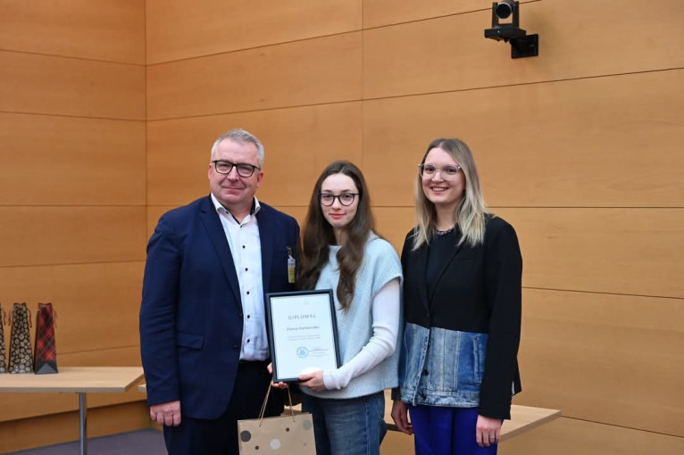 KU studentės tyrimas triumfavo nacionaliniame konkurse