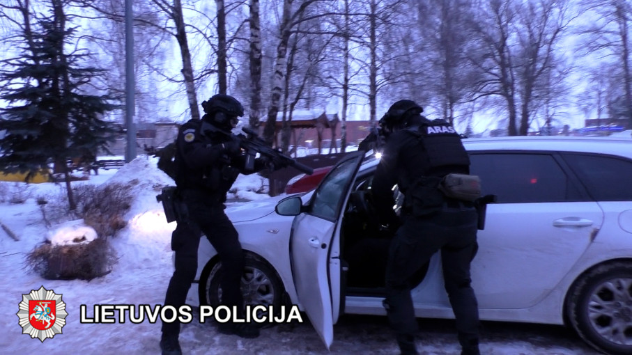 Klaipėdos pareigūnai sulaikė du vyrus įtariamus disponavimu labai dideliu psichotropinės medžiagos kiekiu
