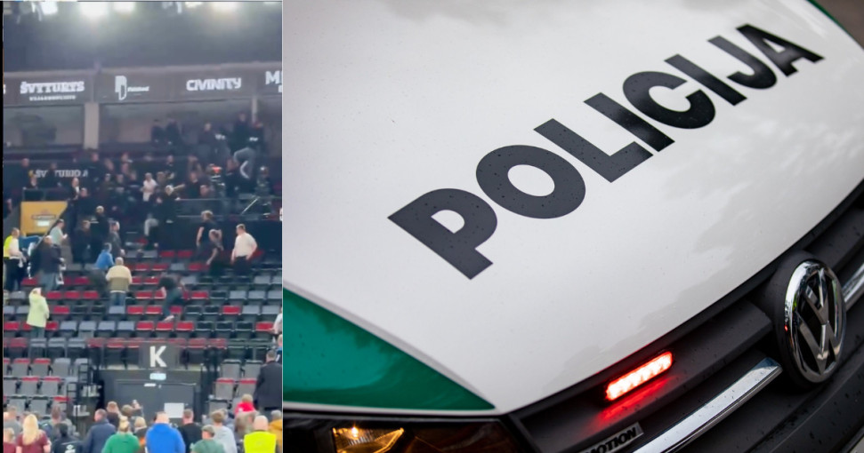 Policija aiškinasi konfliktą tarp žiūrovų po varžybų Klaipėdoje