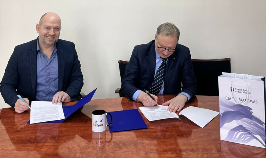 Pasirašyta bendradarbiavimo sutartis tarp Klaipėdos universiteto ir žmonių su fizine negalia sporto klubo „Žuvėdra“
