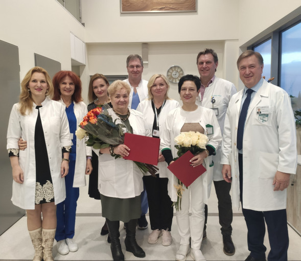 Garbingi apdovanojimai įteikti Respublikinės Klaipėdos ligoninės gydytojoms - Vilijai Platakienei ir Lijanai Cėplienei
