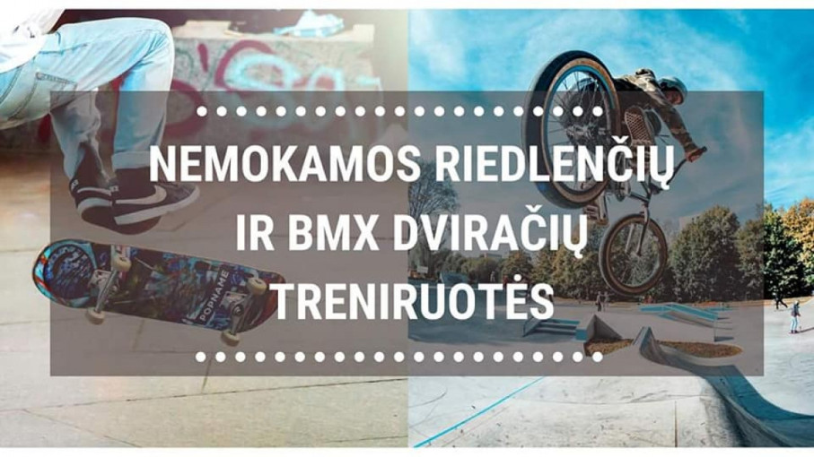 Klaipėdoje vyks nemokamos riedlenčių ir BMX dviračių treniruotės