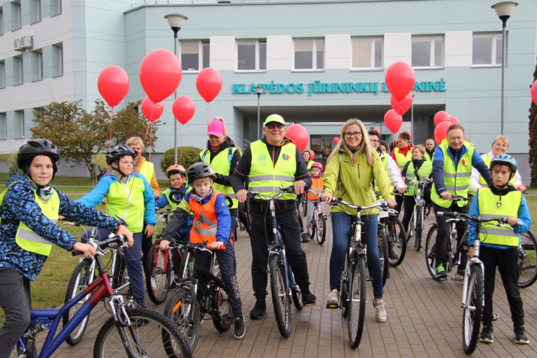 Pasaulinę širdies dieną tradiciškai Klaipėdoje vyks dviračių žygis