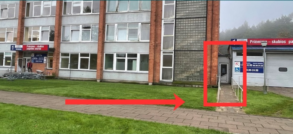 Dėl rekonstrukcijos darbų laikinai keičiasi patekimas į Klaipėdos universiteto ligoninės Skubios pagalbos skyrių