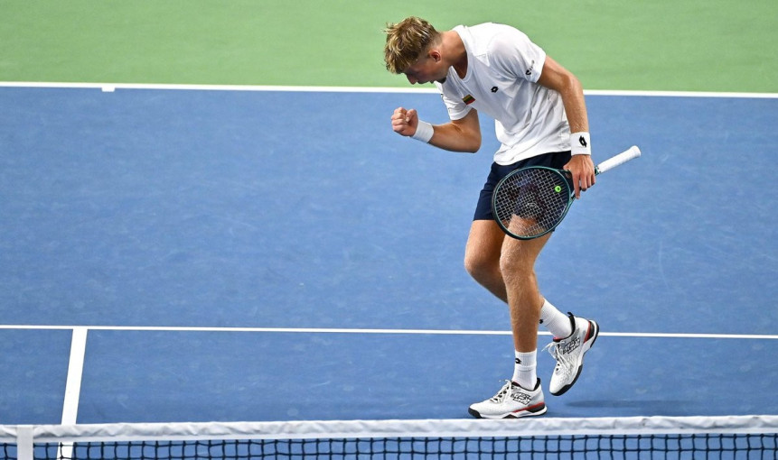 Klaipėdietis Edas Butvilas Kazachstane žengė į „Challenger“ turnyro ketvirtfinalį